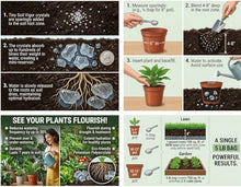 Soil Vigor Water-Storing Crystals for Plants, Large 5-10 Mesh Potassium Polyacrylate Granules, Reduces Watering, Improves Root Hydration for Houseplants, Trees, Lawns & Gardens, 45 lb