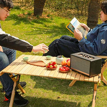 AFPSDLFJDLS Outdoor Egg Roll Table Portable Folding Camping Home Self Driving Tour Solid Wood Barbecue Picnic