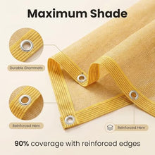 LJTGFHP 38 x 46 FT Shade Cloth - Garden Netting with Grommets Outdoor Sun Shade Cover for Pergola Patio Plants Greenhouse Chicken Coop Yellow Shading Rate 90%
