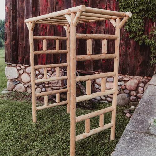 Large Log Arbor in Cedar by Lakeland Mills Furniture Co