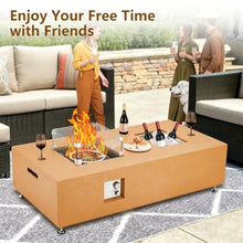 Outdoor Propane Fire Pit Table Superior 56", 50,000BTU Patio Gas Firepit Set