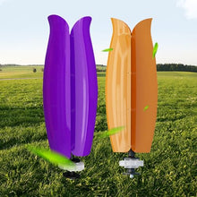 OLONETO 1500W Tulip Type Vertical Axis Wind Turbine Kit 12V/24V with MPPT Controller Breeze Start Power Generation System Wind and Solar Complementary Power Supply System (Color : White, Size : 12V)