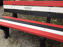 The Roudebush Company Buddy Bench with Recycled Plastic Frames Purple