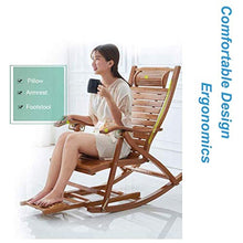 FENOKD Rocking Chair Gravity Chair Rocking Chair Outdoor Garden for Adults Relax Comfort | Folding Sun Lounger Chair