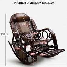 Outdoor Sliding Rocking Chair, Rocking Chair with Adjustable Footrest and Spacious Design for Ultimate Comfort in Backyard and Patio(Red,118 * 100 * 64cm)