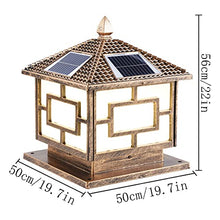 VELLOW LED Waterproof Solar Post Lights,Aluminum Housing Modern Outdoor Post Cap Light,European Style Design Stigma Lamps,Warm White High Brightness SMD LED Lighting Fixtures,for Patio Porch Railing