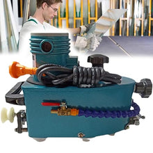 Vdniduir Electric Glass Edging Machine,Portable Small Glass Edger Machine, Acryl Polishing Machine,for Straight Round Bevelled