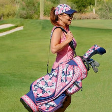 Glove It Ladies Lightweight Golf Cart Bag 6lbs, 15-Way Divider, 9 Pockets - Peonies & Pars