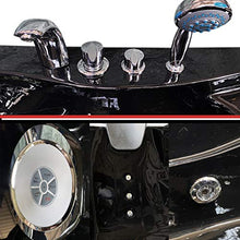 SIMBASHOPPING USA Whirlpool Bathtub Hot Tub Massage 2 Persons Hydrotherapy BLACK HAVANA