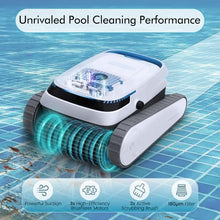 BOTLUXE Robotic Pool Vacuum PC10, Cordless Pool Cleaner Robot for Inground & Above Ground Pools, Smart Navigation, 5000GPH Suction Power for Cleaning Floor, Wall & Waterline, Self-Parking, White