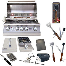 Lion Premium Grills 32-Inch Propane Grill L75000 with Single Side Burner and 5 in 1 BBQ Tool Set Best of Backyard Gourmet Package Deal