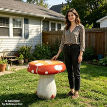 HOUSINGOD 20.8'' High Mushroom Table Over Sized Garden Mushroom Sculpture