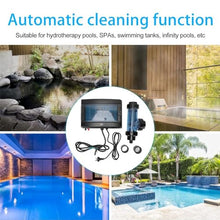 Salt Chlorine Generator,Saltwater Chlorinator,10g/H-50g/H Automatic Cleaning Salt Water Pool Chlorine Generator System, Pool Chlorine Generator Chlorinator for SPA Swimming Pool,10g/h