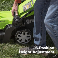 Greenworks 48V (24V x 2) 17in Push Lawn Mower, (2) 4.0 Ah Batteries Kit