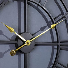 Wall Clock Silent Non Ticking,Outdoor Garden Silent Battery Operated Decorative Clock for Outside, Living Room Patio Garden Pool