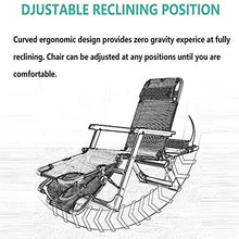 IIPOSAQQ Zero Chairs Oversized Zero Chair for Heavy Duty People Extra Wide Patio Recliner Sun Lounger for Beach Suthing Support 440lbs