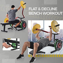 PRODCA Weight Chest Press Bench 11 Adjustable Positions Home Gym Equipment Red