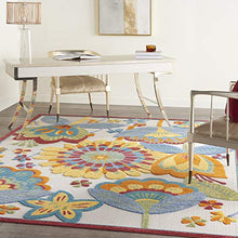 Nourison Home Aloha Multicolor 12' x 15' Area Rug - Easy Clean, Non Shedding, Bed Room, Living Room, Dining Room, Kitchen (12' x 15')