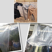 KannOrE Clear Tarps, Plant Cover Insulation Shed Cloth, Transparent Tarpaulin Waterproof Protect Shrubs for Covering Garden Plant Camping Supplies (2x4m)