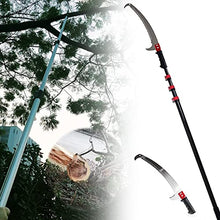 Pruning Saws,Telescopic Professional Tree Saw with Curved Hook Branch Saw 65Mn Steel Hand Saw Aluminum Telescopic Rod in Reinforced Design,for Fruit Trees Branches Leaves,7.2M/24FT