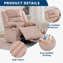 GarveeLife Swivel Rocker Recliner Chair for Adults Manual Nursery Recliner