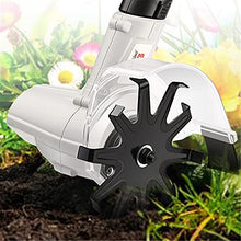 Tiller Garden Rotary Mini Cultivator Machine Cordless Garden Power Tool Portable Cultivator Soil Ripper Grass Trimmer for Gardens Vegetable Fields