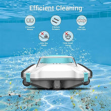 KANGJIEM Cordless Robotic Pool Cleaner, Automatic Pool Vacuum with Working Time, Rechargeable Battery for Above/In-Ground Swimming Pools