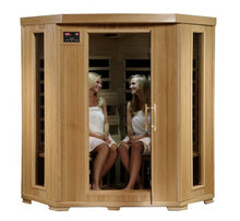 Heat Wave Infrared Sauna 4 Person with Carbon Heaters & E-Z Touch Control Panel