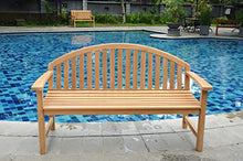 TeakStation Giverny 5 Feet Bench Grade A Teak Wood Luxurious Outdoor Garden Patio #39BH4