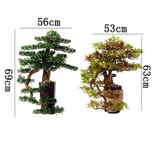 FAFACAI Small Bonsai 1 PC Welcome Pine Bonsai Desktop Decoration Living Room Home Dector Fake Tree Green Potted Plant Ornaments Scenery Fake Plant Greenery Decor for Desk (Color : E) (B)