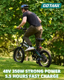 Gotrax R1 20" Folding Electric Bike 40 Miles Range 48V 350W White