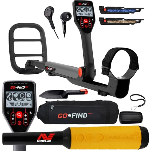 Minelab GO FIND 66 Metal Detector with PRO FIND 35 and Black Transport Carry Bag