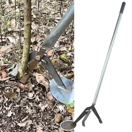 Root Puller Plant Removal Tool with Long Handle, Heavy-Duty Weed Puller for Corn Stalks/Tobacco/Cotton Roots, Effortless Labor-Saving Farmland Removal