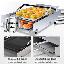 Automatic Grilling Burger Machine, Double-Layer Commercial Burger Machine, Electric Burger Baking Cooking Equipment, Fast Heating, Suitable for Families Restaurants