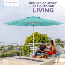 Midtown Umbrellas Push and Pop - 8 Ft Patio Umbrella, Aruba Canopy