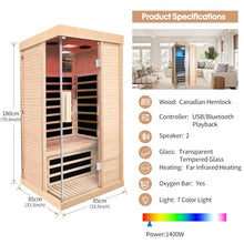 EPOFIT Single Person Far Infrared Sauna Natural