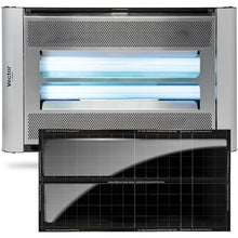 Catchmaster Vector Plasma Screened Wall-Mounted UV Fly Light Trap - 2,850 sq. ft. Catch Zone, Fly Trap for Dining Rooms & Commercial Kitchens and Fresh & Dry Food Storage, UV Lamp Flying Insect Killer