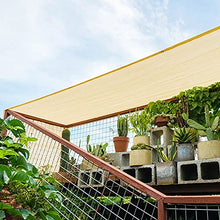 Sunblock Fabric Shade Cloth 26x49ft, 90% Sunblock Resistant Shade Mesh Tarps, Sun Shade Sail Rectangle Canopy Awning, Taped Edge with Grommets, for Patio Pergola
