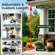 WAHHWF Rain Chain for Gutters, Decorating Downspout Alternative