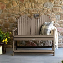 highwood Hamilton 4ft Counter Height Adirondack Bench, Woodland Brown