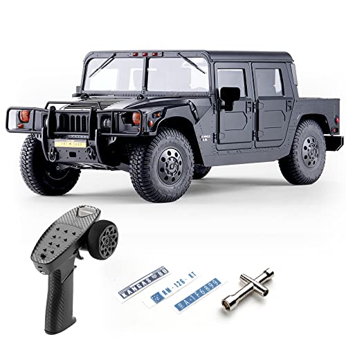 BEEZRC FMS 1:12 Hummer H1 RC Car Black