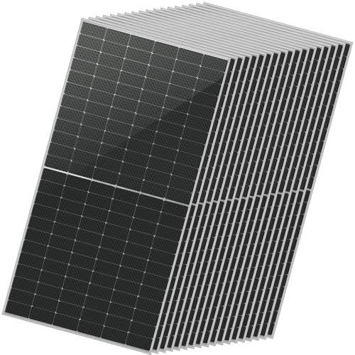 SUNGOLDPOWER 18PCS 560W Bifacial Solar Panel,N-Type 16BB,PERC Half-Cut Cell,Vmp 42.1V/PCS,Up to 30% Extra Power,IP68,48V Solar Panel for RV Home Farm Trailer Marine Off-Grid System(18*560W Bifacial)