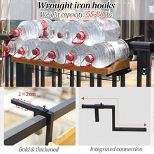 Dalumian Railing Hanging Planter Holders, Adjustable Planter Box Brackets, Balcony Flower Pot Stand Rack, Hanging Planter for Outdoor Garden Window Porch Patio(120cm)