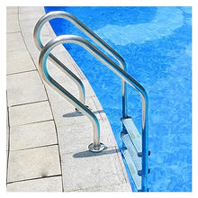 LMMIAMZ Stainless Steel Swimming Pool Ladder, 2/3 Step Non-Slip Entry & Exit System for Above Ground Pools, Durable 1.5mm Tube Wall, Silver Finish, Safe & Reliable Pool Access