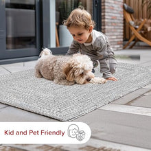 nuLOOM Braided Indoor/Outdoor Area Rug 12' x 18' Wynn Salt and Pepper