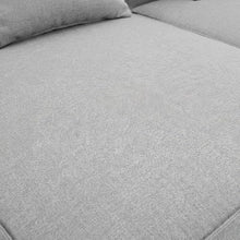 Outdoor Escape Gray 7-Piece Outdoor Patio Upholstered Sectional Sofa, Cushioned Seating, Durable Frame, Outdoor Lounge Set