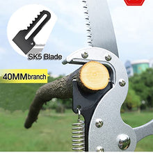Telescopic Pole Saws, Tree Pruners Extendable Pruning Saw Gardening Landscaping Branch Saw Lopper Tools Telescopic Rod Saw with Steel Blade Saw-18FT