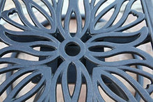 GrandPatioFurniture.com CBM Patio Elisabeth Collection Cast Aluminum 7 Piece Rosedown Dining Set with 2 Swivel Rockers 4 Arm Chairs SH257-2S4A CBM1290