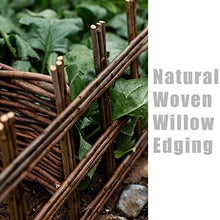 Landscape Edging Decorative Fence Garden Border Woven Willow Edging Spring Garden & Yard Maintenance (Color : A(23.6inch/60cm), Size : 10PCS)