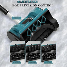 HYUIO Rechargeable Snow Thrower,Cordless Electric Snow Blower,Handheld Cordless Electric Snow Shovel,Cleaning Width 30cm,with 2 Battery,Adjustable Direction,Blue